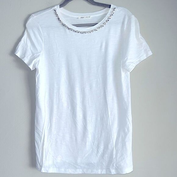 Edgely embellished short sleeve top size medium - Picture 1 of 4